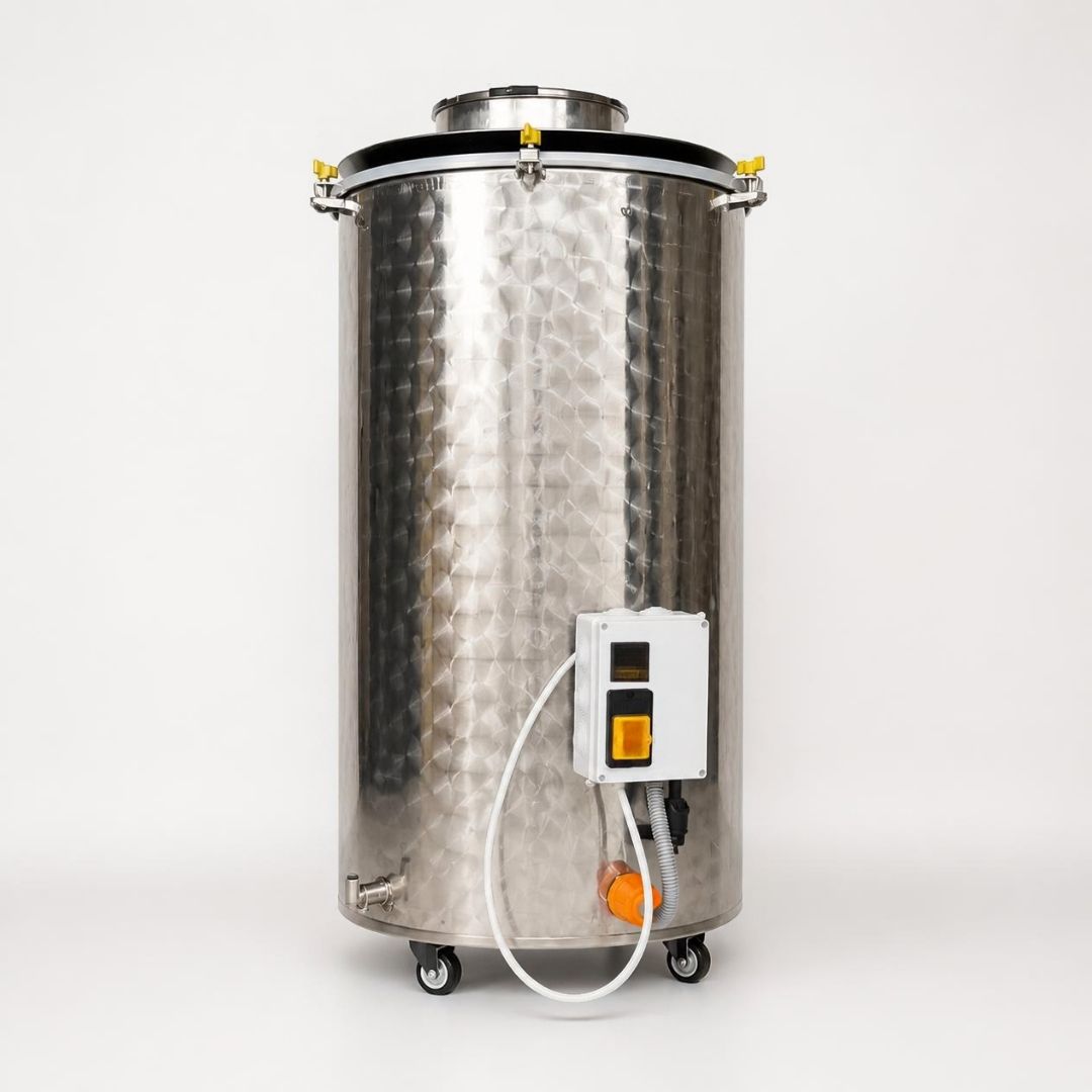 Pasteurisateur vertical utilisé par Funga à Capbreton